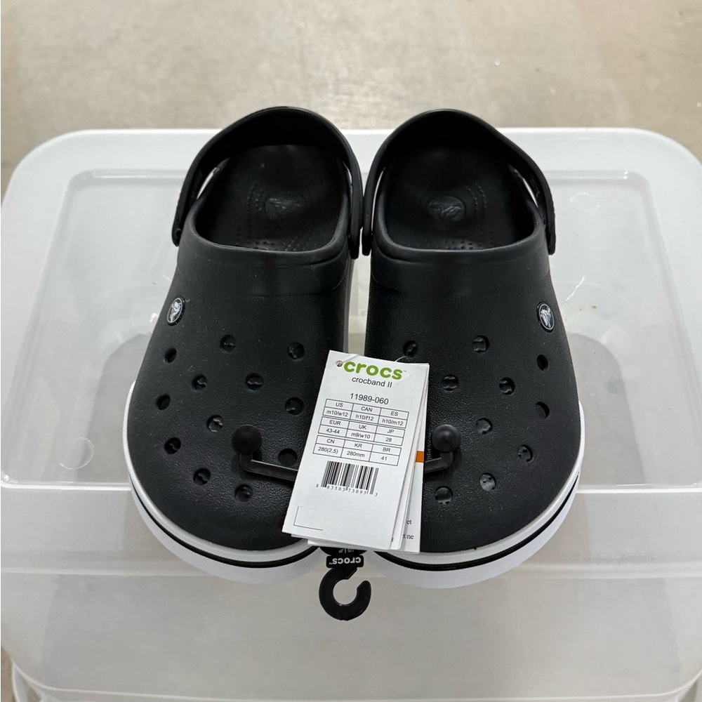 Crocs Black and white Clogs